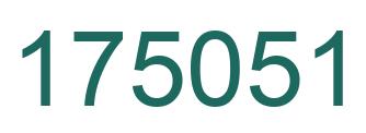Number 175051 green image
