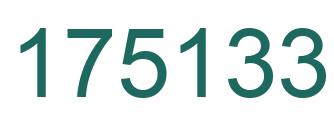 Number 175133 green image