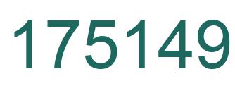 Number 175149 green image