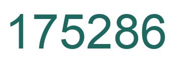 Number 175286 green image