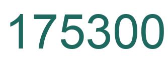 Number 175300 green image