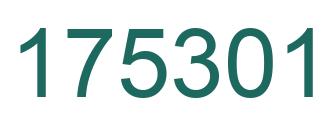 Number 175301 green image