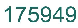 Number 175949 green image