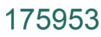 Number 175953 green image