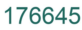 Number 176645 green image