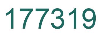Number 177319 green image