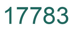 Number 17783 green image