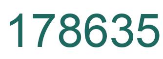 Number 178635 green image