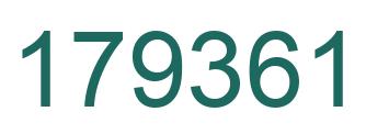 Number 179361 green image