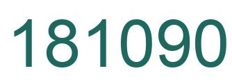 Number 181090 green image