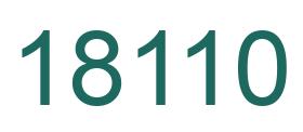 Number 18110 green image
