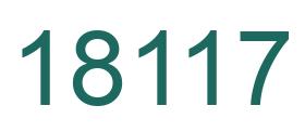 Number 18117 green image