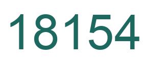 Number 18154 green image