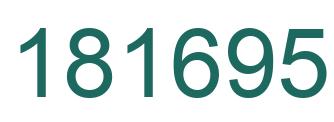 Number 181695 green image