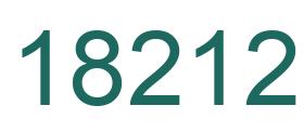 Number 18212 green image
