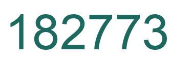 Number 182773 green image
