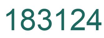 Número 183124 imagen verde