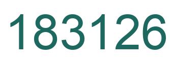 Number 183126 green image