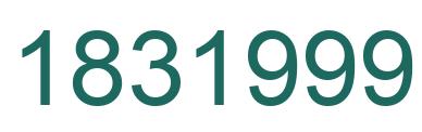 Number 1831999 green image