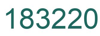 Number 183220 green image