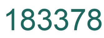 Number 183378 green image