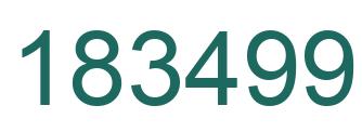 Number 183499 green image