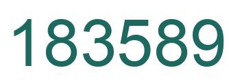Number 183589 green image