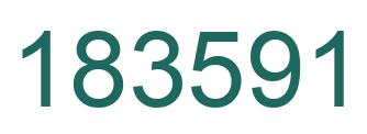 Number 183591 green image
