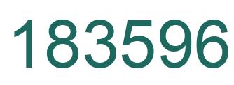 Number 183596 green image