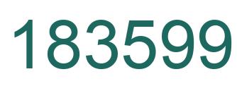 Number 183599 green image