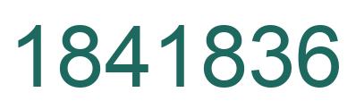 Number 1841836 green image
