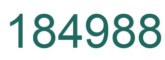 Number 184988 green image