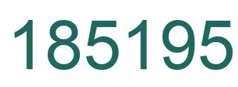 Number 185195 green image