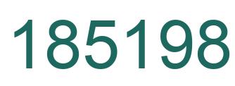 Number 185198 green image
