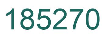 Number 185270 green image