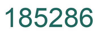 Number 185286 green image