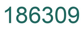 Number 186309 green image