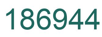 Número 186944 imagen verde