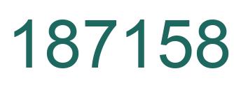 Number 187158 green image
