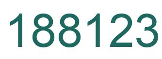 Number 188123 green image