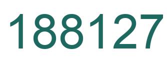 Number 188127 green image