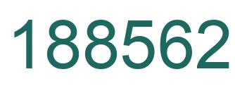 Number 188562 green image