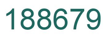 Number 188679 green image