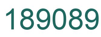 Number 189089 green image