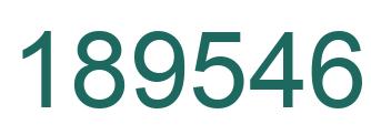 Number 189546 green image