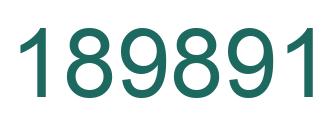 Number 189891 green image