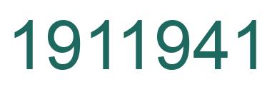 Número 1911941 imagen verde