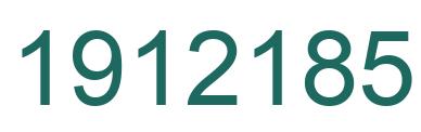 Number 1912185 green image