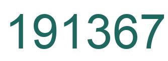Number 191367 green image