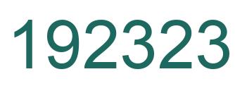 Number 192323 green image